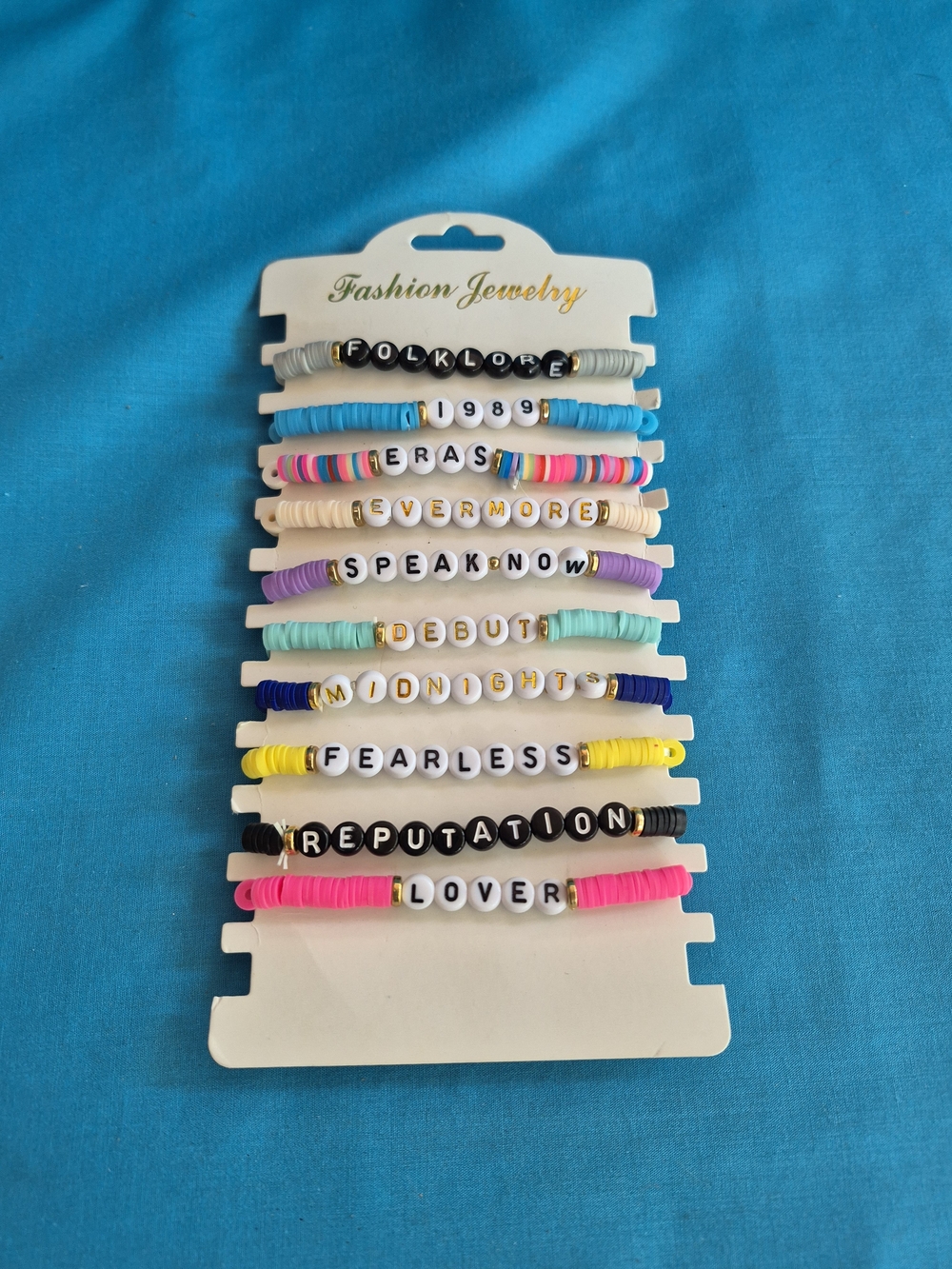 Taylor Swift Friendship Bracelets Set of 10 Music Songs Souvenir